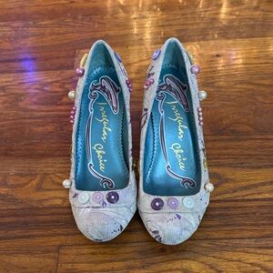 Irregular Choice Button-Embellished Heels